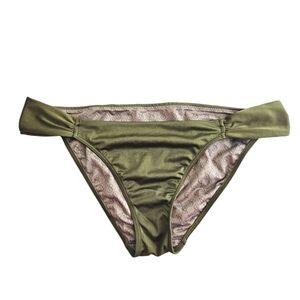 🔥VS sz M medium bikini bottom Olive green with shimmer